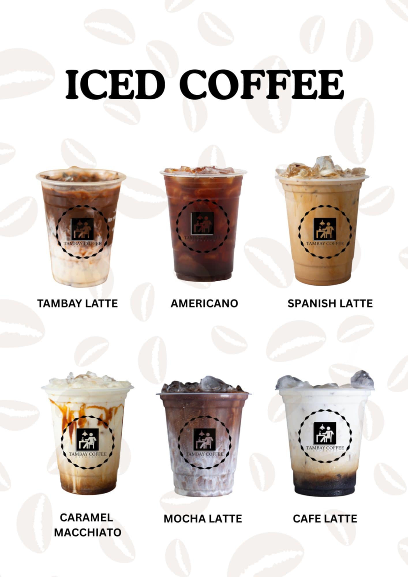 Iced Coffee Menu