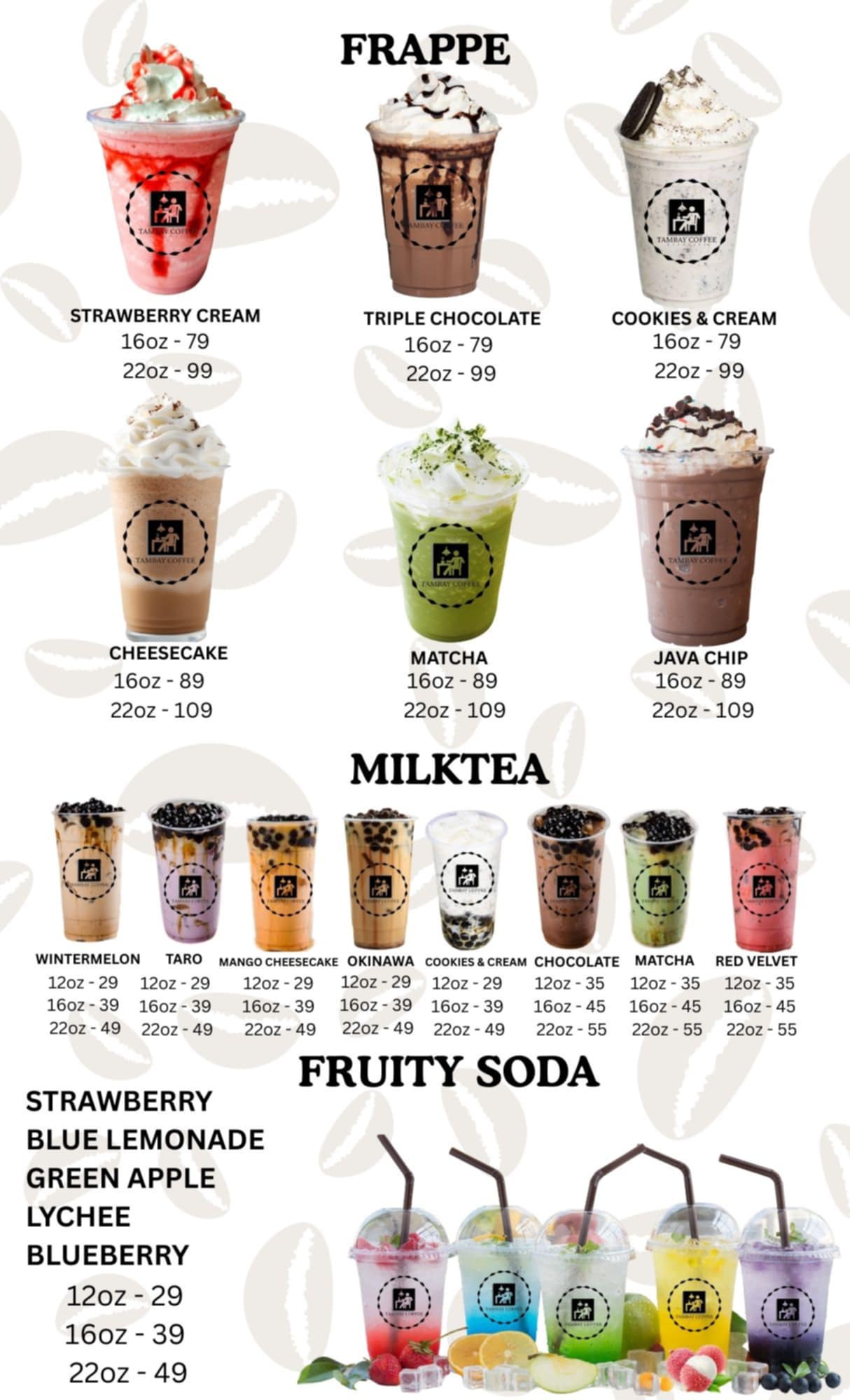 Local Coffee Menu